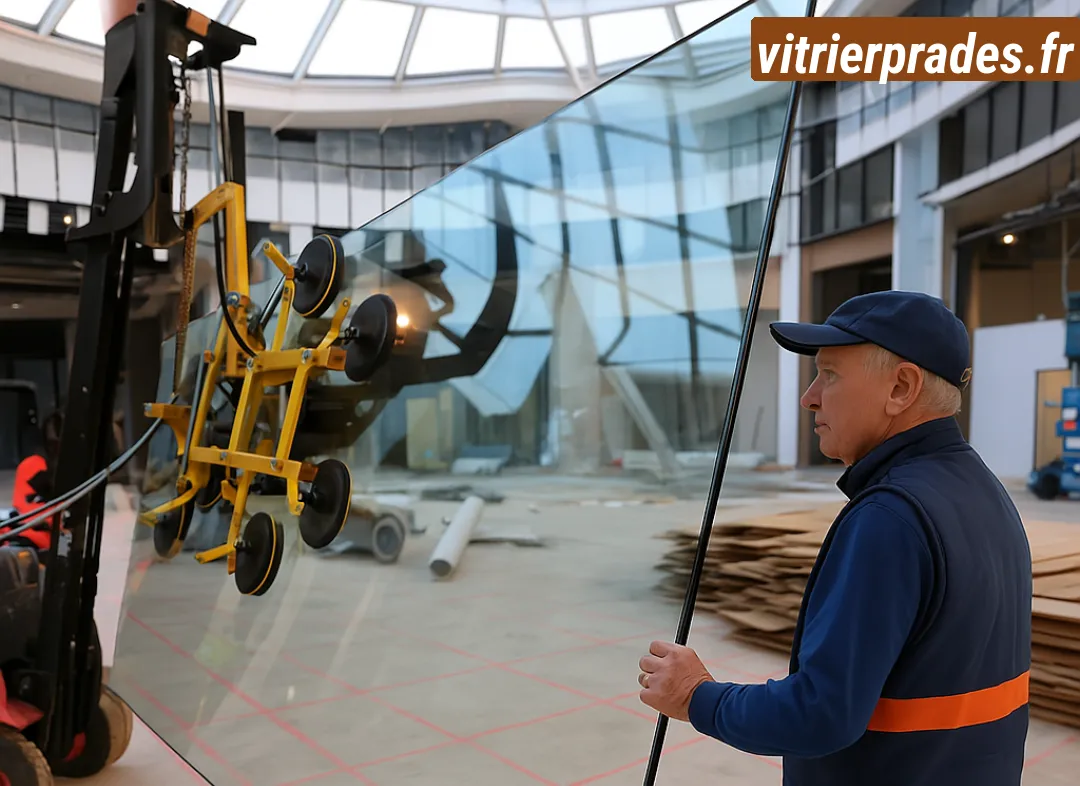 Remplacement de vitrine magasin Prades